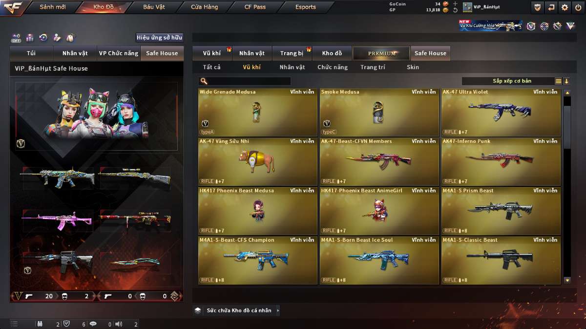 shop acc cf uy tin gia re
